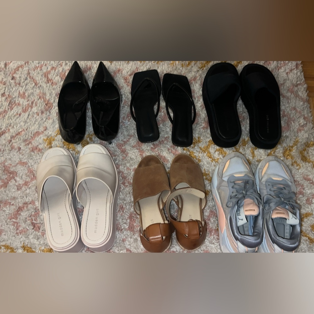 6 PAIRS OF SHOES SIZE 8.5/9